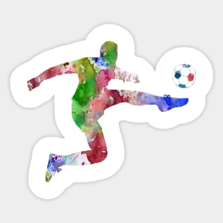 Man Soccer Player Sticker